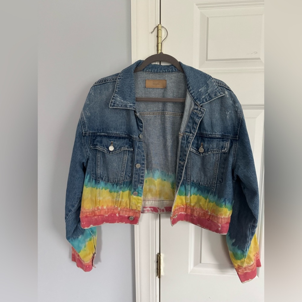 BlankNYC Rainbow Denim Jacket